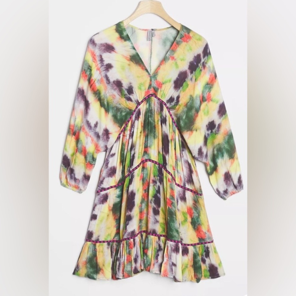 Bl-nk London X Anthropologie Ombré Tunic Dress Sz LP
